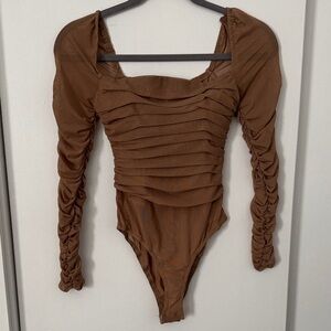 Princess Polly Ruched Mesh Long Sleeve